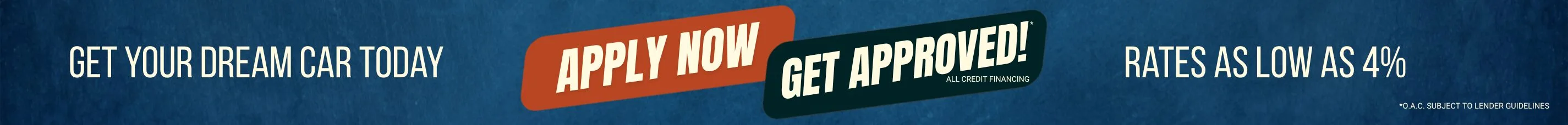 Get Pre-Approved — Apply for Financing