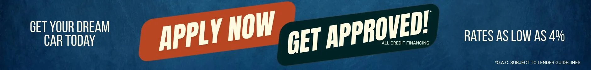 Get Pre-Approved — Apply for Financing